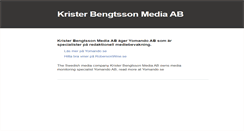 Desktop Screenshot of bengtssonmm.com