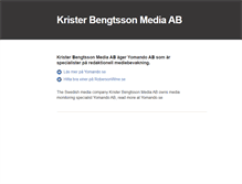 Tablet Screenshot of bengtssonmm.com